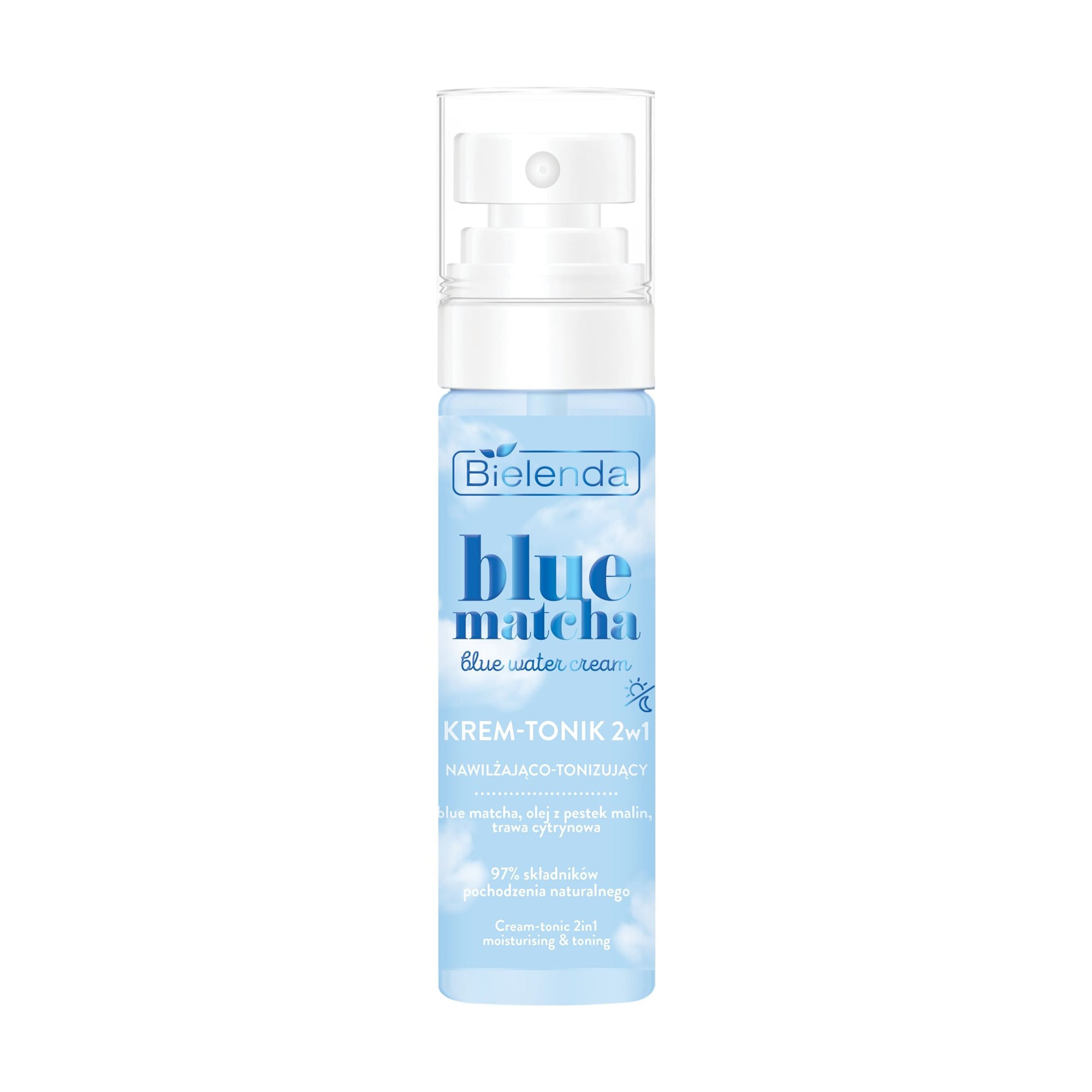 Крем-тонік для обличчя Bielenda Blue Matcha Blue Water Cream, 75 мл