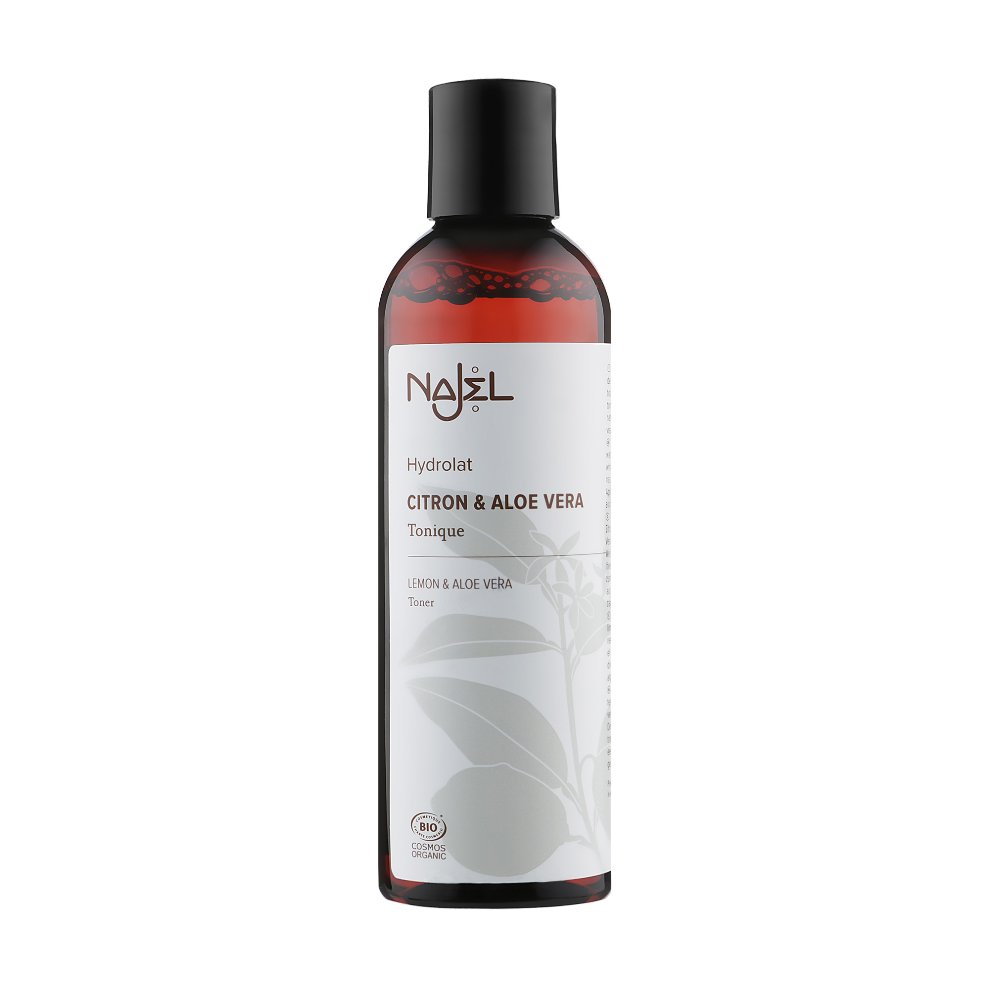 Органічний тонік для обличчя Najel Lemon and Aloe Vera Toner з лимоном та алое вера, 200 мл